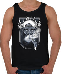 printfashion Cigis majom - Férfi atléta - Fekete (1065595)