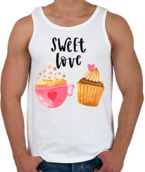 printfashion Édes szerelem - Férfi atléta - Fehér (1172776)