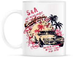 printfashion Amerika California retro - Bögre - Fehér (4666370)