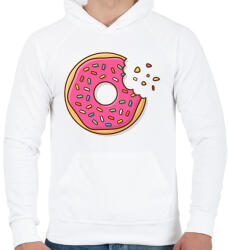 printfashion Fánk - Férfi kapucnis pulóver - Fehér (15725961)