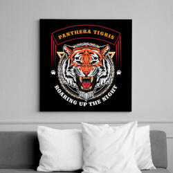 printfashion Tigris - Vászonkép - Fekete (6641705)