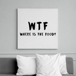 printfashion WTF hol van a kajám? - Vászonkép - Fehér (6631699)