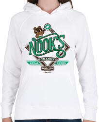 printfashion Nook'sss - Női kapucnis pulóver - Fehér (2257608)
