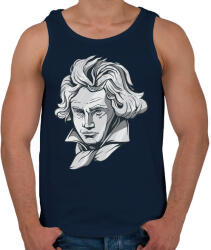 printfashion Beethoven - Férfi atléta - Sötétkék (5095425)