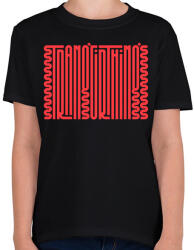 printfashion Stranger Things Text - Gyerek póló - Fekete (5047893)
