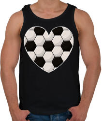 printfashion Focis szív - Férfi atléta - Fekete (14072528)