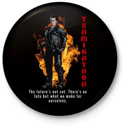 printfashion terminator - Kitűző, hűtőmágnes - Fekete (3099888)