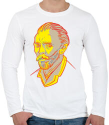 printfashion Vincent Van Gogh yellow-red - Férfi hosszú ujjú póló - Fehér (11390851)