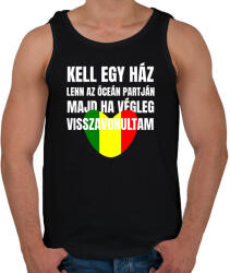 printfashion Kell egy ház lenn az óceán partján 4 - Férfi atléta - Fekete (10760116)