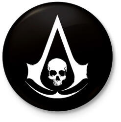 printfashion Assassin's Creed - Kitűző, hűtőmágnes - Fekete (3099359)
