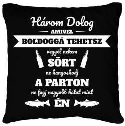 printfashion Három dolog - Párnahuzat, Díszpárnahuzat - Fekete (13786575)