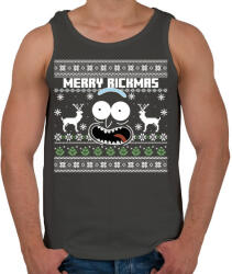 printfashion Merry Rickmas - fehér - Férfi atléta - Sötétszürke (5711364)