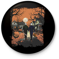 printfashion Happy Halloween - Kitűző, hűtőmágnes - Fekete (14465259)