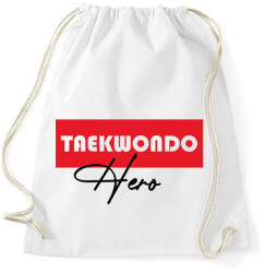 printfashion Taekwondo hero - Sportzsák, Tornazsák - Fehér (7566643)
