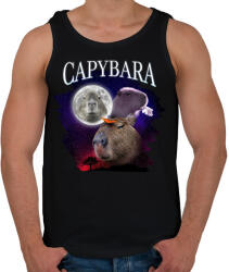 printfashion Capybara éj - Férfi atléta - Fekete (14265804)