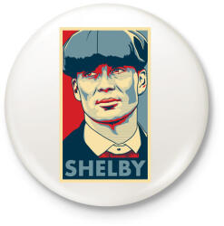 printfashion Shelby - Kitűző, hűtőmágnes - Fehér (3088809)