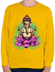 printfashion Indiai istenség - Gyerek pulóver - Sárga (182344)
