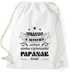 printfashion Papának hívnak - Sportzsák, Tornazsák - Fehér (11956618)