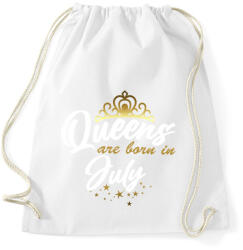 printfashion A királynők júliusban születtek - Sportzsák, Tornazsák - Fehér (4519872)