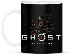 printfashion Ghost of Tsushima - Bögre - Fekete (2745985)