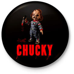 printfashion CHUCKY - Kitűző, hűtőmágnes - Fekete (3097146)
