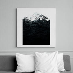 printfashion Those waves were like mountains - Vászonkép - Fehér (6621272)