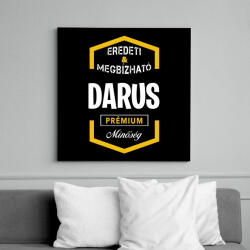 printfashion Darus prémium minőség - Vászonkép - Fekete (6647866)