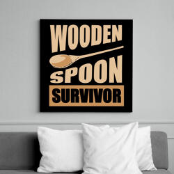 printfashion Wooden spoon - Vászonkép - Fekete (15998235)