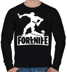 printfashion fortnite forknife fehér - Férfi pulóver - Fekete (1589473)