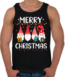 printfashion boldog karácsonyt - Férfi atléta - Fekete (14647097)