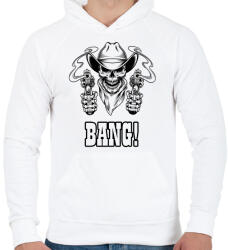 printfashion Bang! - Férfi kapucnis pulóver - Fehér (15686542)