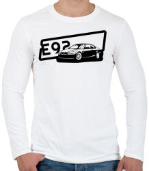 printfashion Bmw E92 - Férfi hosszú ujjú póló - Fehér (1753138)