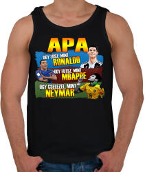 printfashion Apa mint egy focista - Férfi atléta - Fekete (2596870)