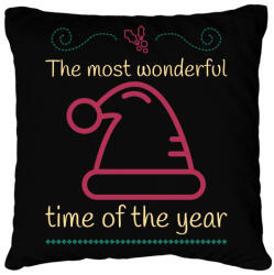 printfashion WONDERFUL TIME - Párnahuzat, Díszpárnahuzat - Fekete (9628927)