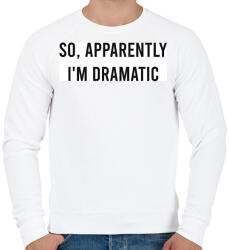 printfashion Dramatic - Férfi pulóver - Fehér (2354076)