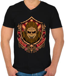 printfashion Beast Titan - Férfi V-nyakú póló - Fekete (11005106)