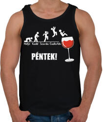 printfashion Vicces boros hét - Férfi atléta - Fekete (7539690)