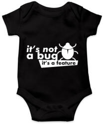 printfashion It's not a bug, It's a feature - Baba Body - Fekete (2676704)