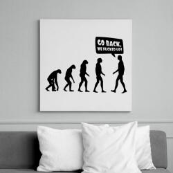 printfashion Vissza, megszívtuk! - Vászonkép - Fehér (6624127)