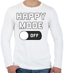 printfashion happy mode - Férfi hosszú ujjú póló - Fehér (3393468)