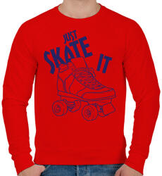 printfashion Just skate it - Férfi pulóver - Piros (2567680)