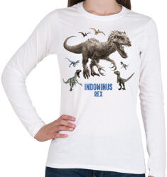 printfashion Indominus Rex - Női hosszú ujjú póló - Fehér (13542218)
