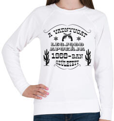 printfashion Vadnyugat legjobb apukája - Évszámmal - Női pulóver - Fehér (7507817)