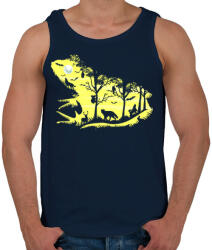 printfashion Éjjeli béka - Férfi atléta - Sötétkék (130151)