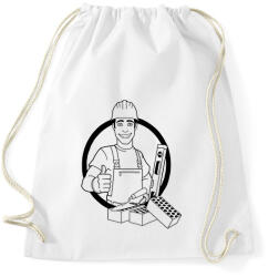 printfashion kőműves - Sportzsák, Tornazsák - Fehér (7585673)