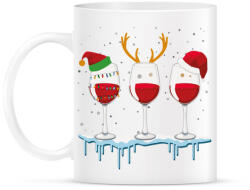 printfashion Karácsonyi Borozás - Bögre - Fehér (4133582)