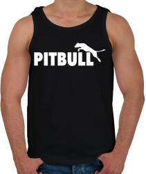 printfashion Pitbull sport - Férfi atléta - Fekete (1187737)