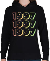 printfashion 1997 - Női kapucnis pulóver - Fekete (12739856)