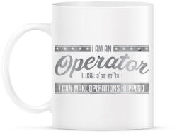 printfashion Operator - Bögre - Fehér (790203)
