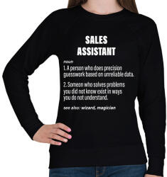 printfashion Sales assistant jelentése - Női pulóver - Fekete (8808210)